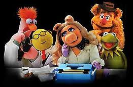 muppits at typewriter